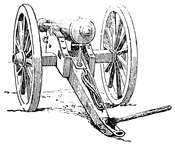  Cannon used at the time of the Civil War. Courtesey of Clip Art Etc.